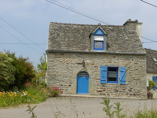  fin214 Finistere in der Bretagne-Ferienhaus für 3 Personen in LOCQUIREC